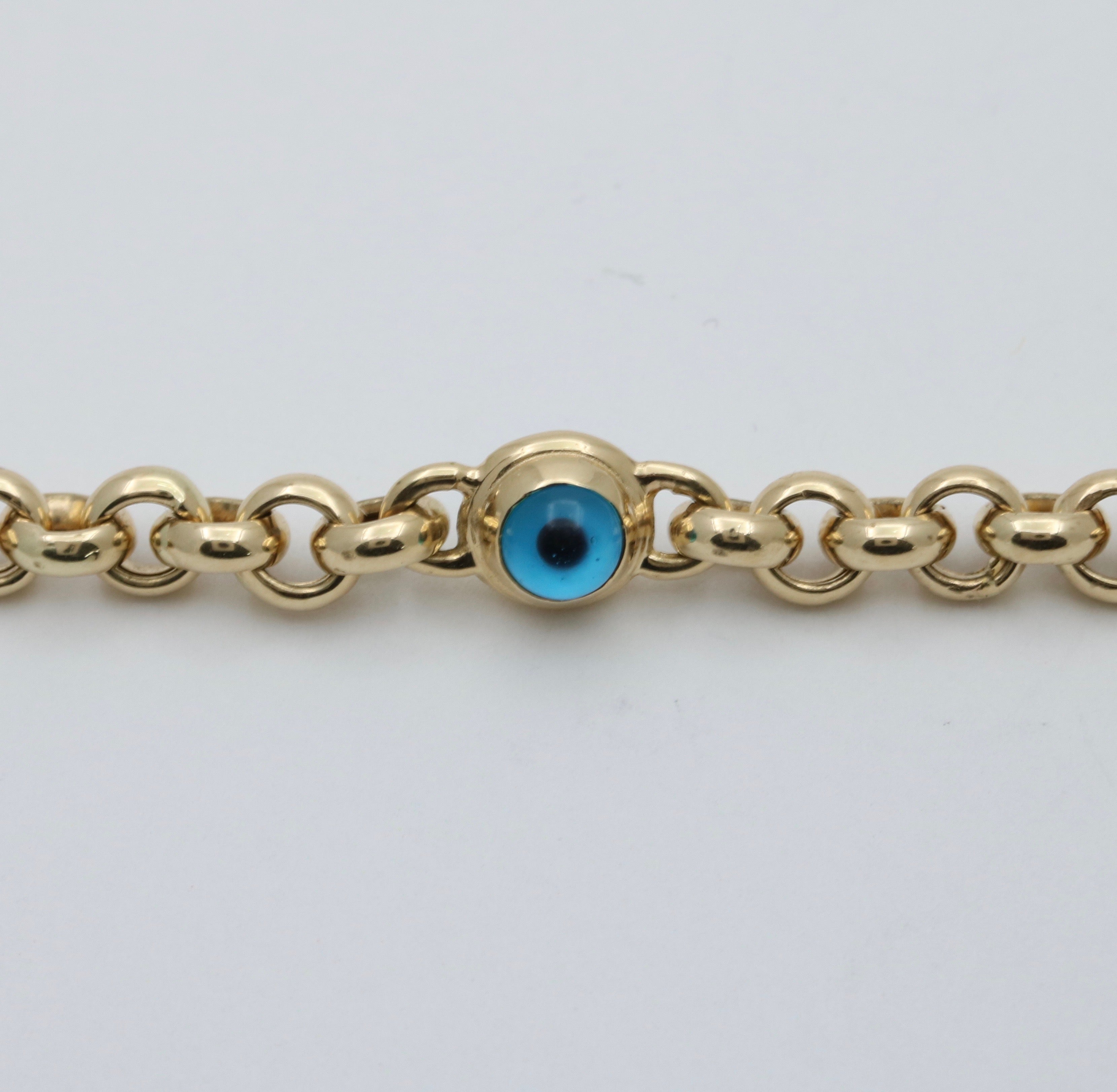 Lotus Bloom Gold Evil eye Bracelet-Candere by Kalyan Jewellers